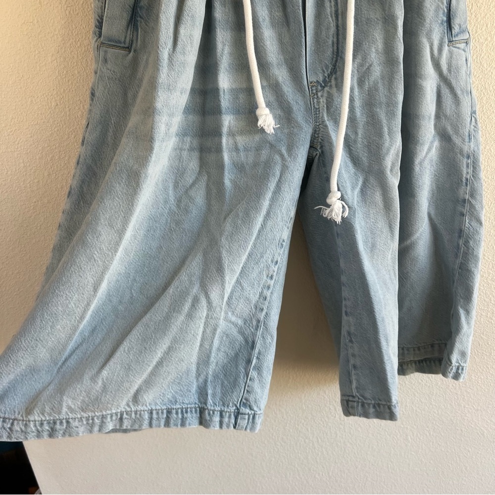 Anthropologie pilcro pj wide leg‎ cropped jeans women’s small denim - Picture 3 of 7